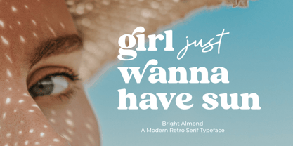 Bright Almond Font Poster 3