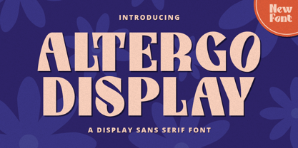 Altergo Display Font Poster 1