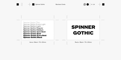 Spinner Gothic VF Font Poster 5