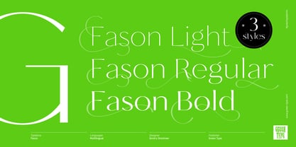 Fason Font Poster 7