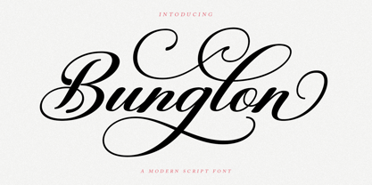 Bunglon Script Font Poster 1
