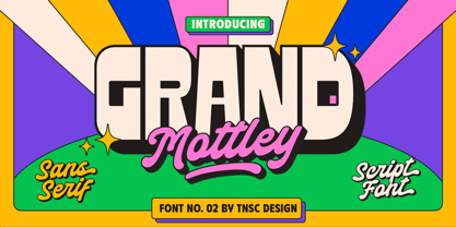 Grand Mottley Font Poster 1