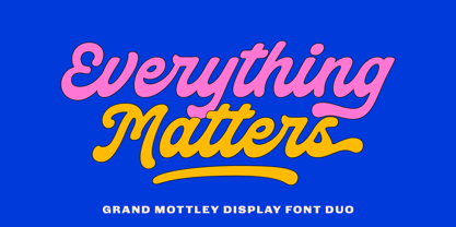 Grand Mottley Font Poster 7