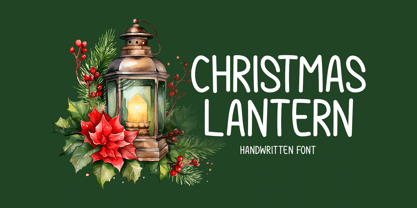 Christmas Lantern Font Poster 1