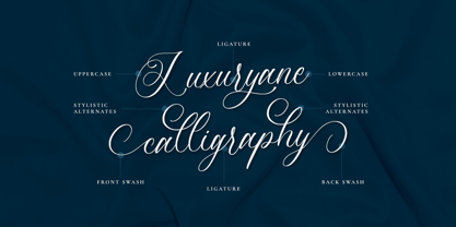 Luxuryone Calligraphy Font Poster 7