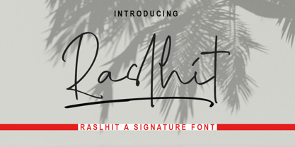 Raslhit Font Poster 1