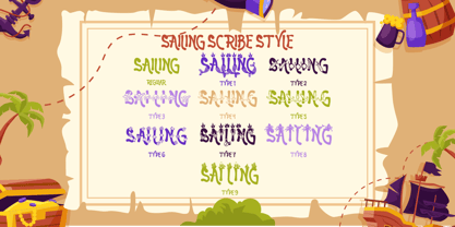 Sailing Scribe Font Poster 10