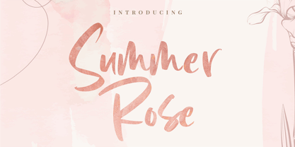 Summer Rose Fuente Póster 1