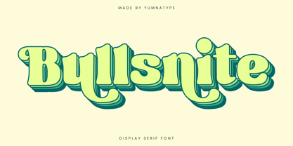 Bullsnite Font Poster 1