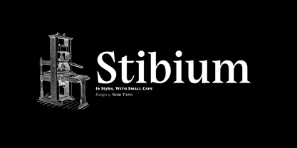 Stibium Font Poster 1