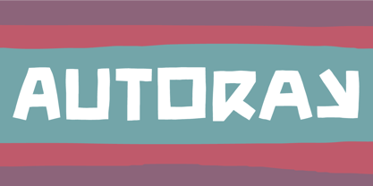 Autoray Font Poster 1