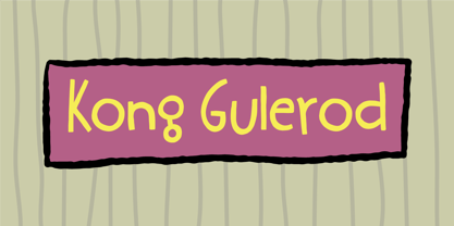 Kong Gulerod Font Poster 1