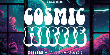 Cosmic Hippie Font Poster 1