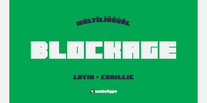 Blockage Font Poster 10