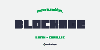 Blockage Font Poster 1