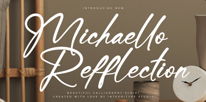 Michaello Refflection Font Poster 1