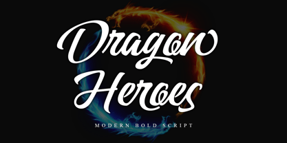 Dragon Heroes Font Poster 1