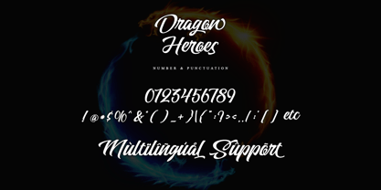 Dragon Heroes Font Poster 13