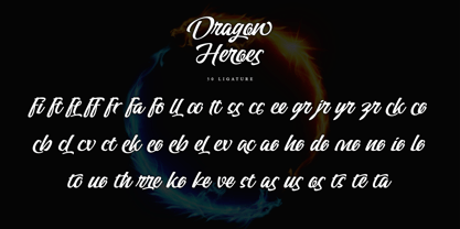 Dragon Heroes Font Poster 11