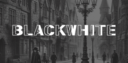 BlackWhite Font Poster 1