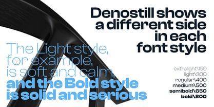 Denostill Font Poster 6