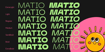 Matio Font Poster 10