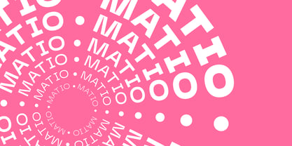 Matio Font Poster 12