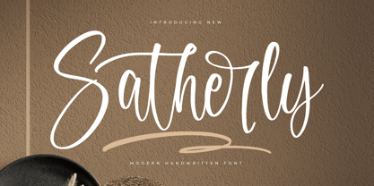 Satherly Font Poster 1