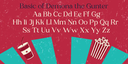DEMONA The GUNTER Font Poster 11
