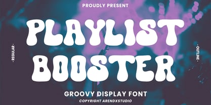 Playlist Booster Font Poster 1