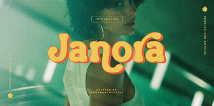 Janora Outline Font Poster 1
