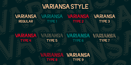 Variansa Font Poster 10