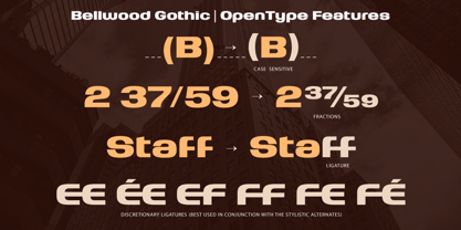 Bellwood Gothic Font Poster 10