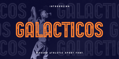 GALACTICOS Font Poster 1