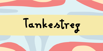 Tankestreg Font Poster 1