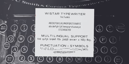 Wistar Type Font Poster 3