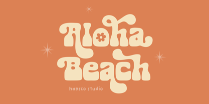Aloha Beach Font Poster 1