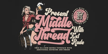 Middle Thread Font Poster 1