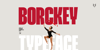 Borckey Display Typeface Font Poster 1