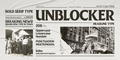 Unblocker Font Poster 1