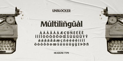 Unblocker Font Poster 7