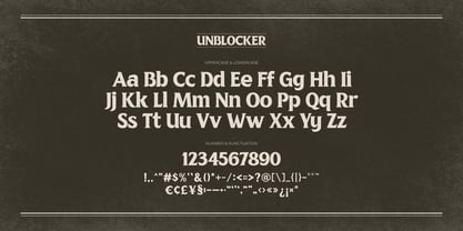 Unblocker Font Poster 6