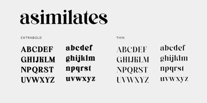 Asimilates Font Poster 9