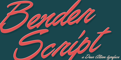 Bender Script Font Poster 1
