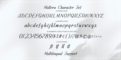 Maltera Font Poster 9