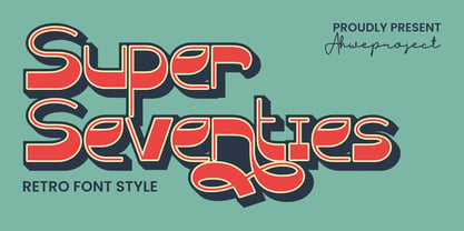 Super Seventies Font Poster 1