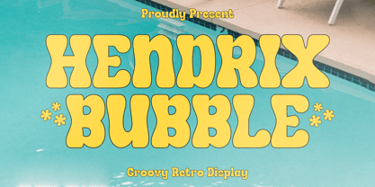 Hendrix Bubble Font Poster 1