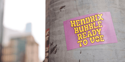 Hendrix Bubble Font Poster 5
