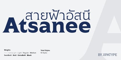 Atsanee Font Poster 1