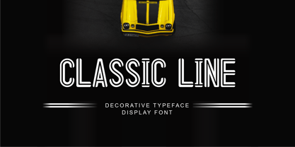 CLASSIC Line Font Poster 1
